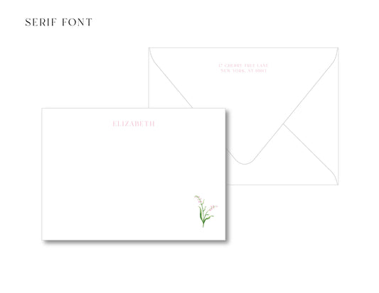 Pink Flower Notecards