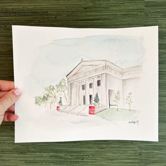 Cincinnati Art Museum Watercolor Original