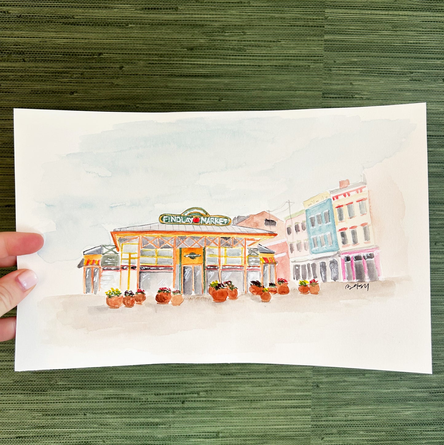 Findlay Market Watercolor Original