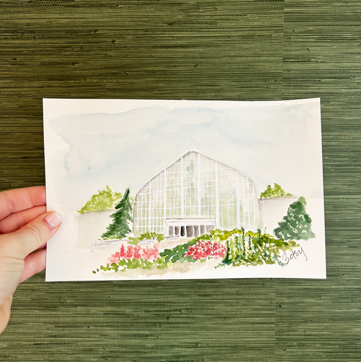 Krohn Conservatory Watercolor Original