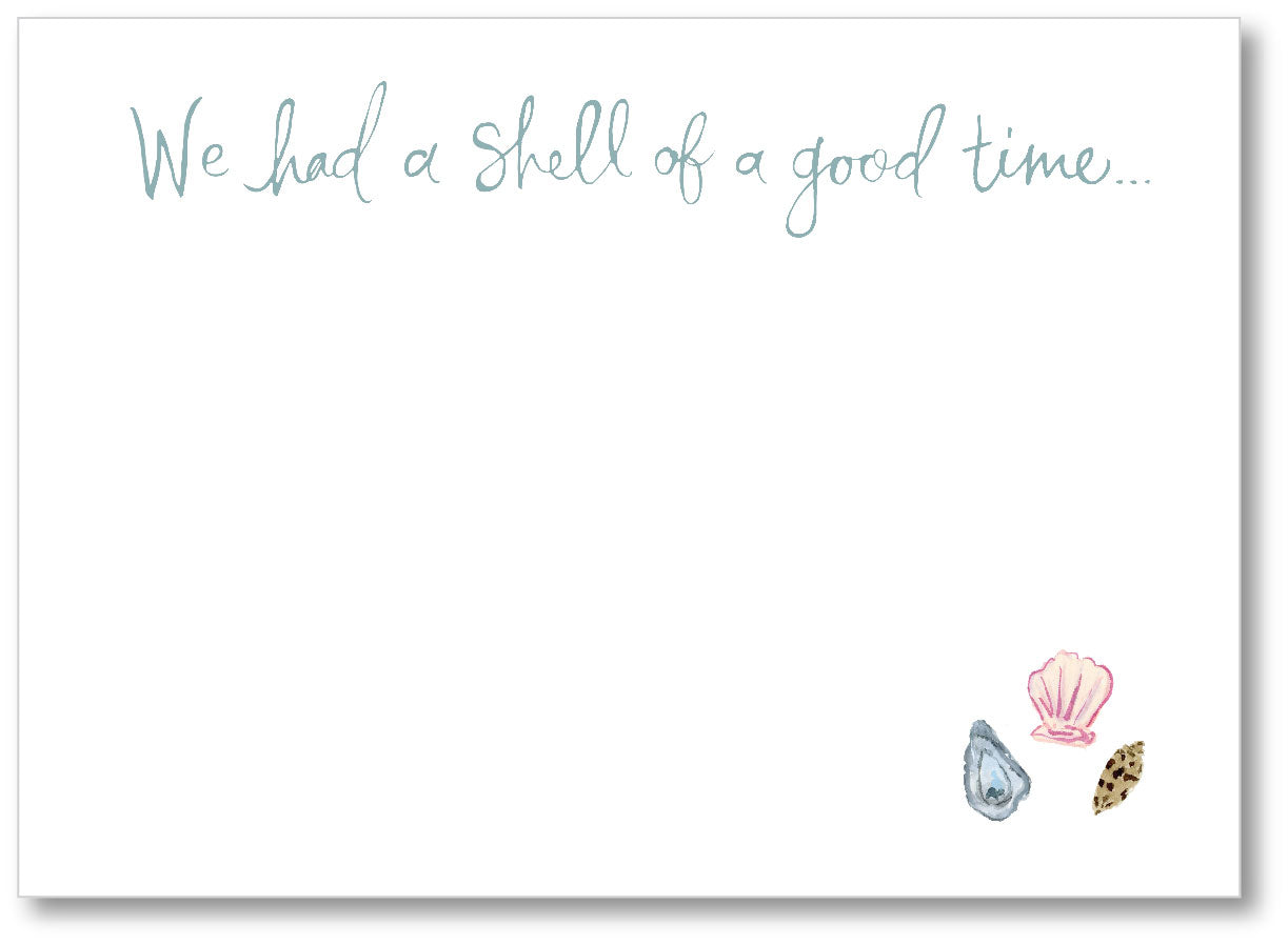 'Shell of a Good Time' Flat Notecards