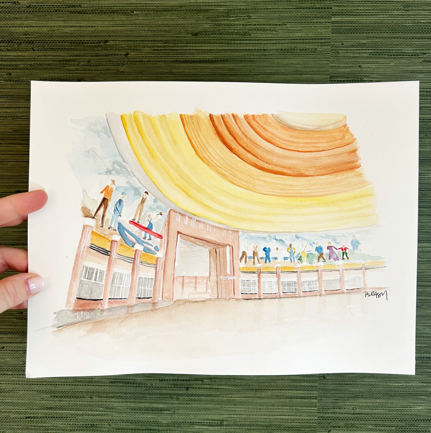 Union Terminal Watercolor Original