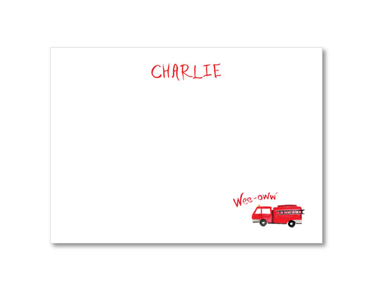 Firetruck Notecards