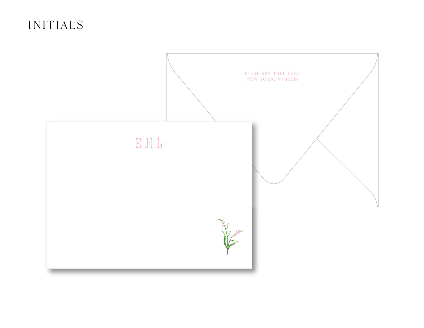 Pink Flower Notecards