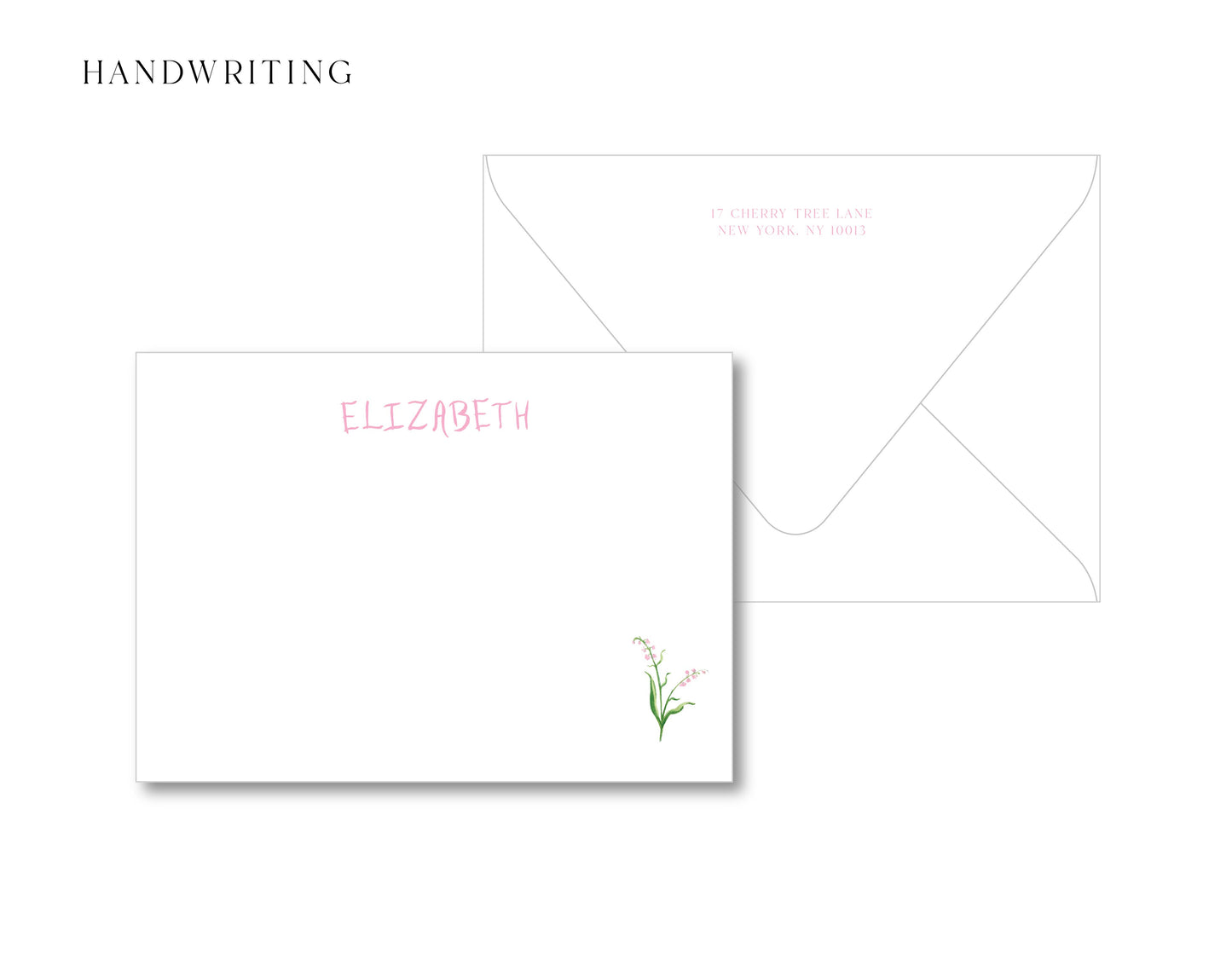 Pink Flower Notecards