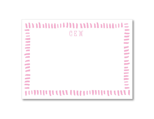 Pink Stitch Notecards